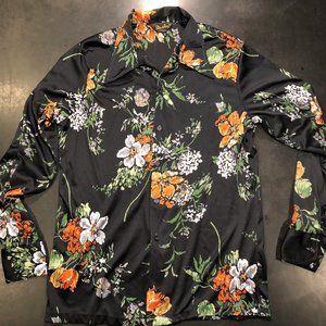 Vintage floral party shirt, remember parties?